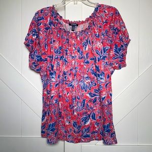 Chaps floral shirt -2x - plus size shirt